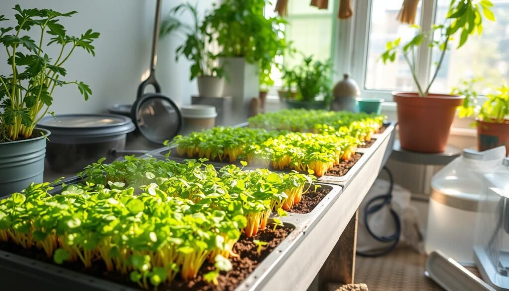 growing conditions for carrot microgreens