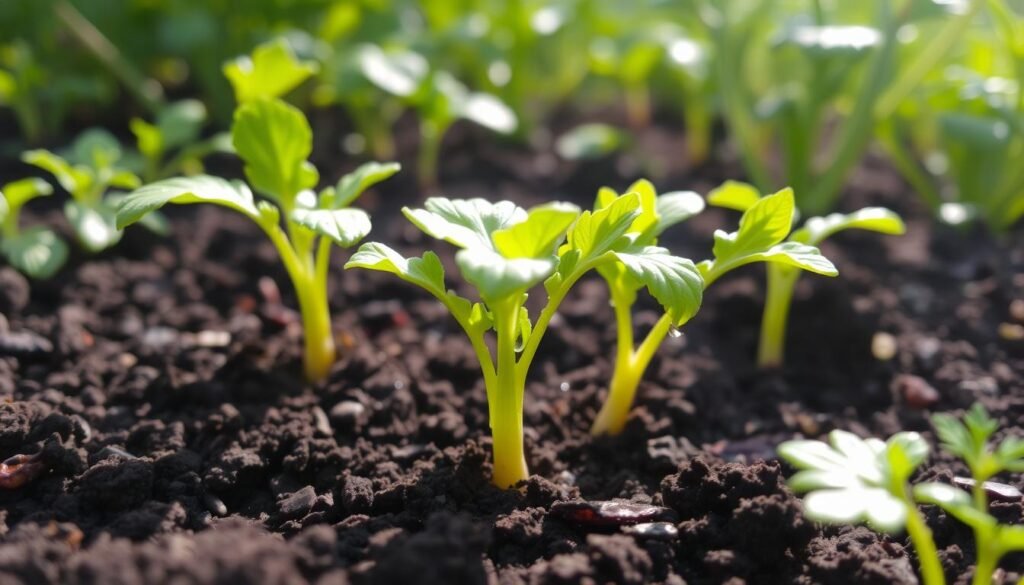 nutritious carrot sprouts