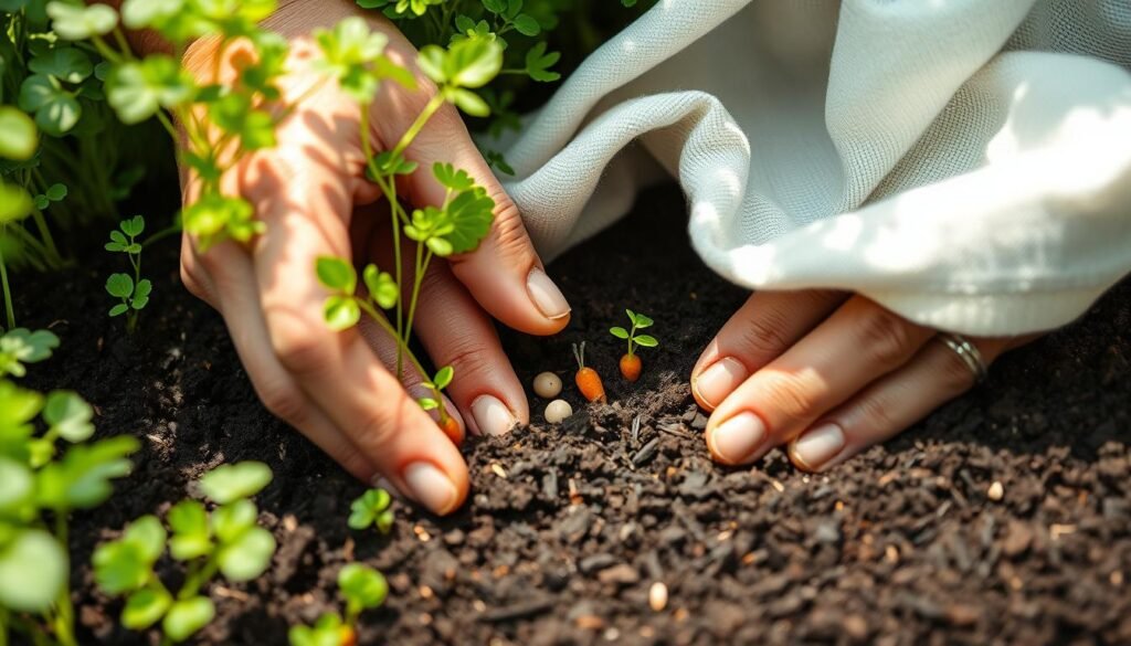 planting carrot seeds and blackout period for sprouting