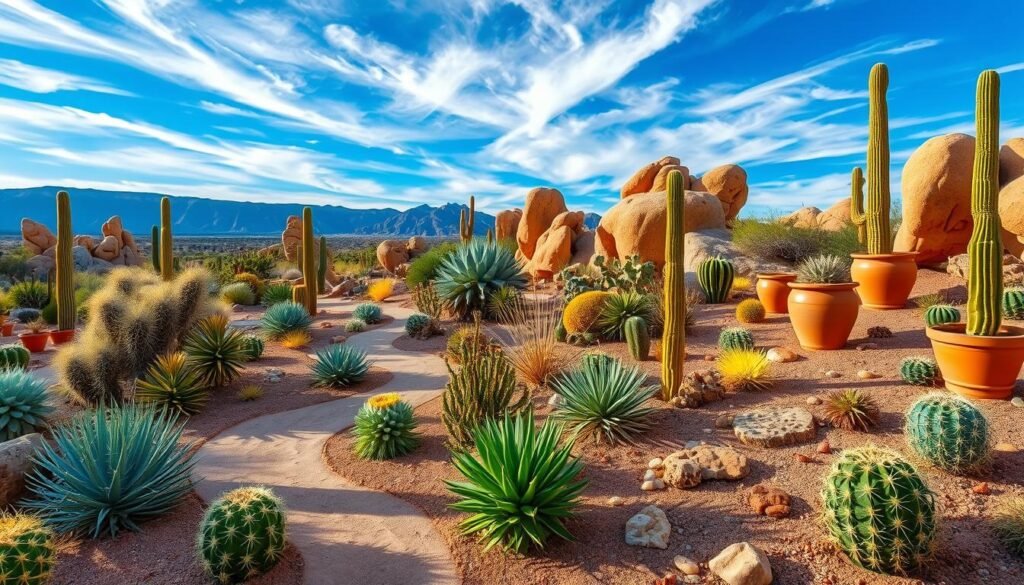 Desert garden design elements