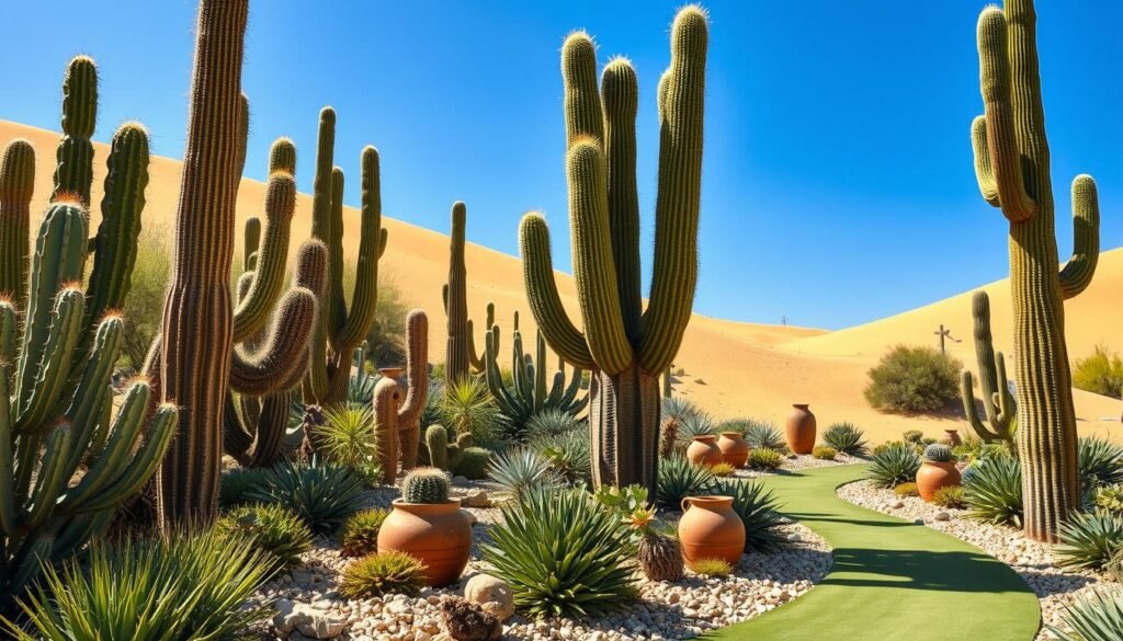 cactus garden ideas with statement cacti