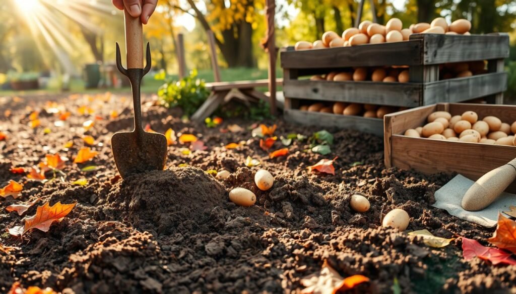 fall potato planting techniques