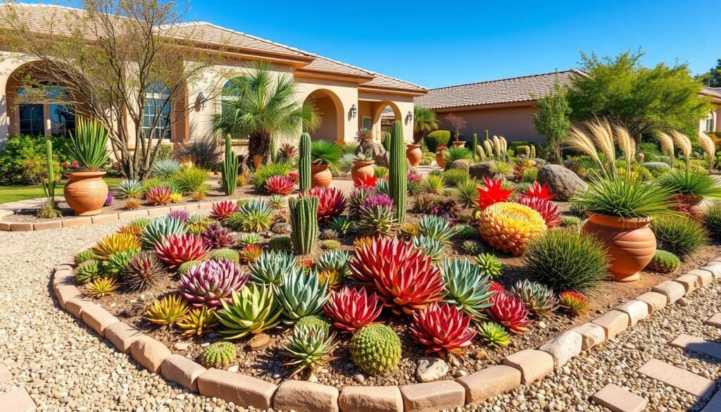 front yard succulent garden ideas