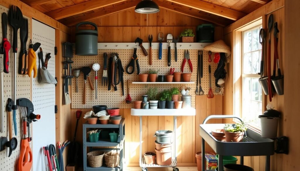 garden shed organization ideas