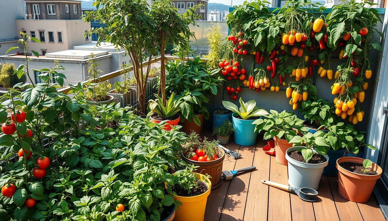 grow vegetables on terrace