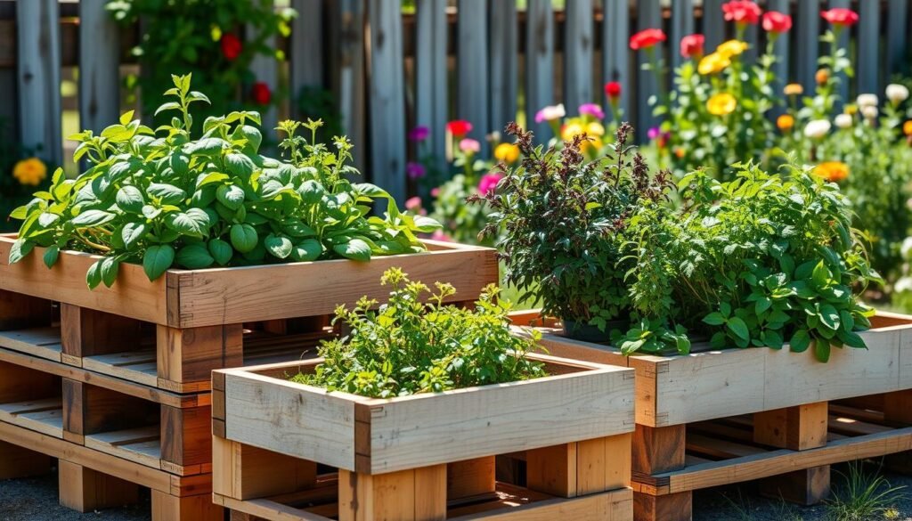 repurposed pallet planters